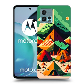 Picasee silikonowe czarne etui na Motorola Moto G72 - Alaska