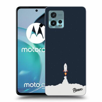Picasee silikonowe czarne etui na Motorola Moto G72 - Astronaut 2