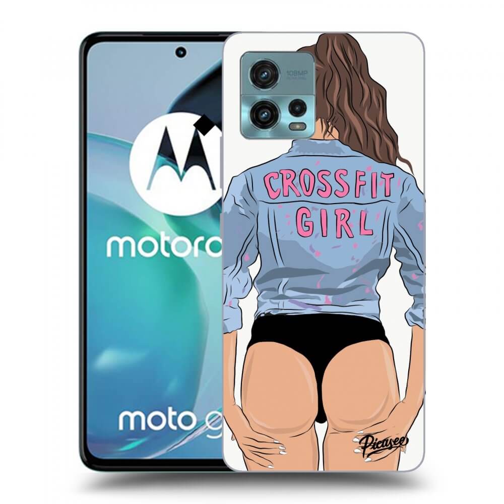 Picasee silikonowe czarne etui na Motorola Moto G72 - Crossfit girl - nickynellow
