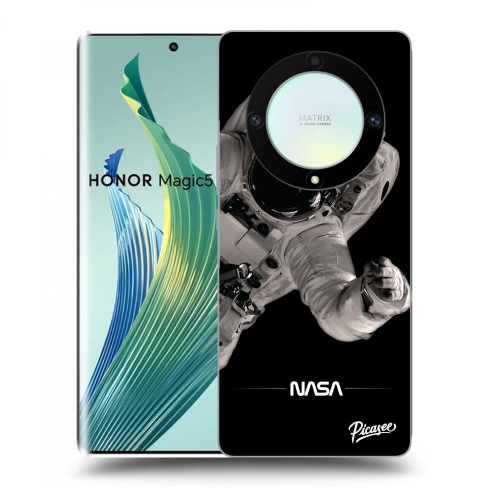 Picasee silikonowe przeźroczyste etui na Honor Magic5 Lite 5G - Astronaut Big