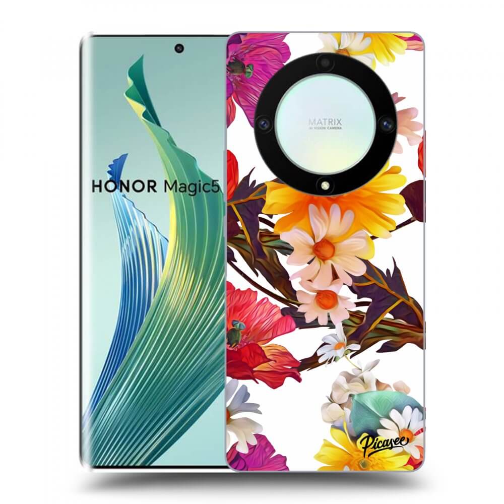 Picasee silikonowe przeźroczyste etui na Honor Magic5 Lite 5G - Meadow