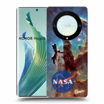 Picasee silikonowe czarne etui na Honor Magic5 Lite 5G - Eagle Nebula