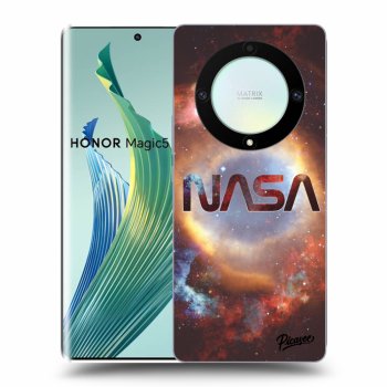 Picasee silikonowe czarne etui na Honor Magic5 Lite 5G - Nebula