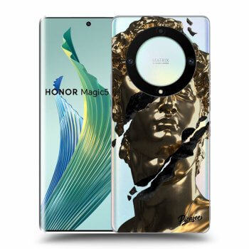 Picasee silikonowe przeźroczyste etui na Honor Magic5 Lite 5G - Golder