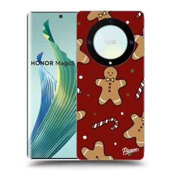 Picasee silikonowe przeźroczyste etui na Honor Magic5 Lite 5G - Gingerbread 2