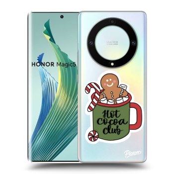 Picasee silikonowe przeźroczyste etui na Honor Magic5 Lite 5G - Hot Cocoa Club
