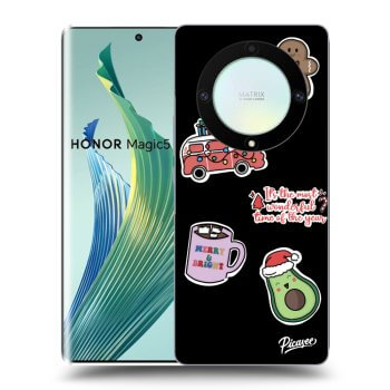 Etui na Honor Magic5 Lite 5G - Christmas Stickers
