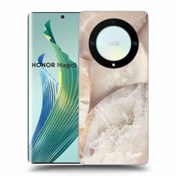 Etui na Honor Magic5 Lite 5G - Cream marble