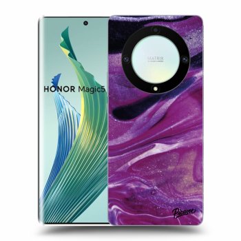 Etui na Honor Magic5 Lite 5G - Purple glitter