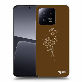 Etui na Xiaomi 13 - Brown flowers