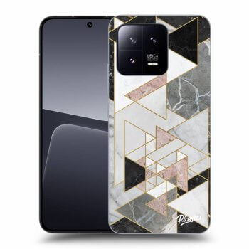 Picasee silikonowe czarne etui na Xiaomi 13 - Light geometry