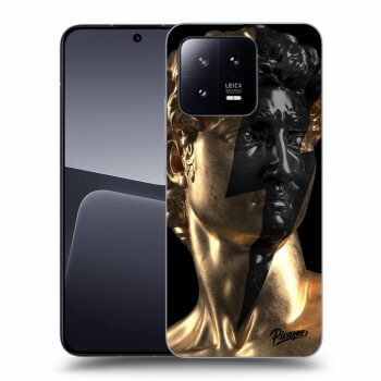 Picasee silikonowe czarne etui na Xiaomi 13 - Wildfire - Gold