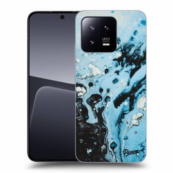 Picasee silikonowe czarne etui na Xiaomi 13 - Organic blue