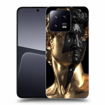 Picasee silikonowe czarne etui na Xiaomi 13 Pro - Wildfire - Gold