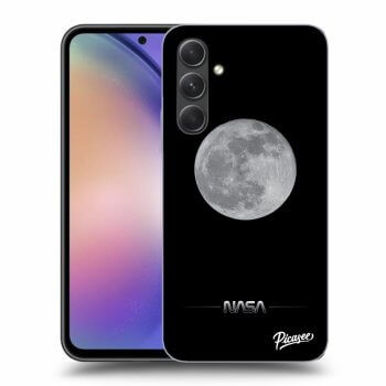 Picasee silikonowe czarne etui na Samsung Galaxy A54 5G - Moon Minimal