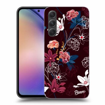 Picasee silikonowe czarne etui na Samsung Galaxy A54 5G - Dark Meadow