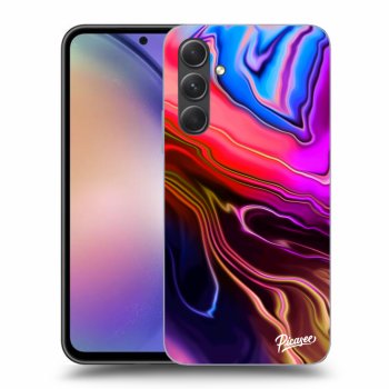 Picasee silikonowe przeźroczyste etui na Samsung Galaxy A54 5G - Electric