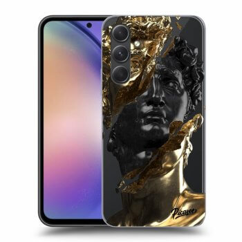 Etui na Samsung Galaxy A54 5G - Gold - Black