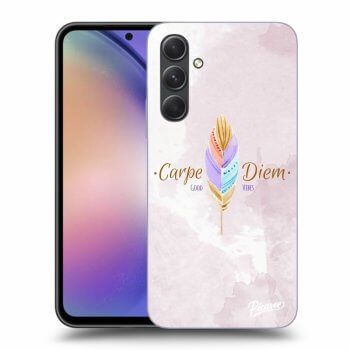 Picasee silikonowe przeźroczyste etui na Samsung Galaxy A54 5G - Carpe Diem