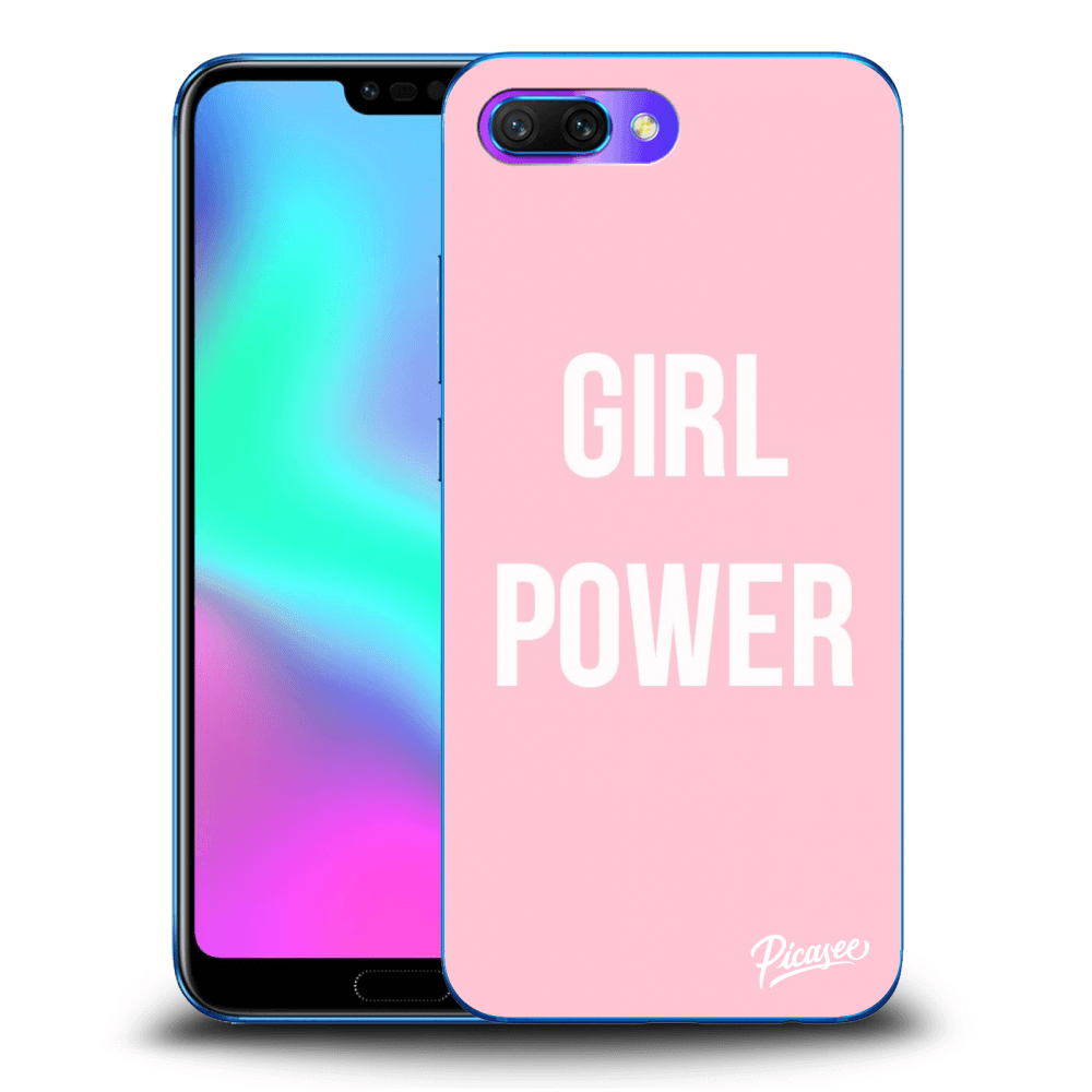 Picasee silikonowe przeźroczyste etui na Honor 10 - Girl power