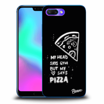 Picasee silikonowe przeźroczyste etui na Honor 10 - Pizza