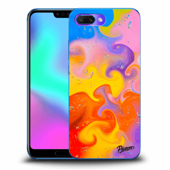 Picasee silikonowe przeźroczyste etui na Honor 10 - Bubbles