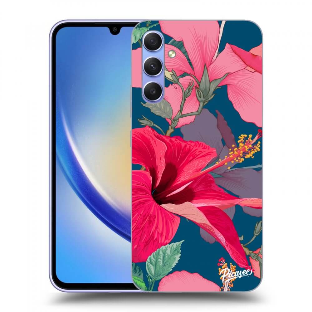 Picasee ULTIMATE CASE pro Samsung Galaxy A34 5G A346B - Hibiscus
