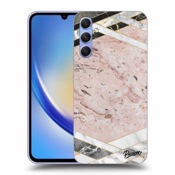 Etui na Samsung Galaxy A34 5G A346B - Pink geometry