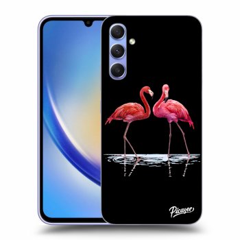 Etui na Samsung Galaxy A34 5G A346B - Flamingos couple