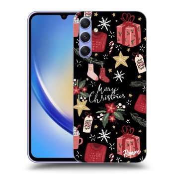 Picasee ULTIMATE CASE pro Samsung Galaxy A34 5G A346B - Christmas