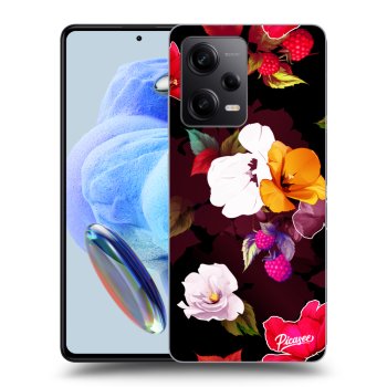 Etui na Xiaomi Redmi Note 12 5G - Flowers and Berries