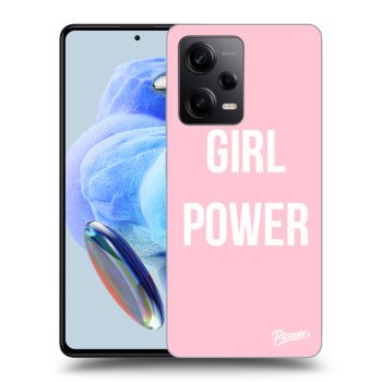 Picasee silikonowe przeźroczyste etui na Xiaomi Redmi Note 12 5G - Girl power