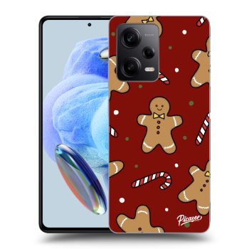 Picasee silikonowe czarne etui na Xiaomi Redmi Note 12 5G - Gingerbread 2