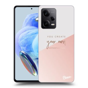 Picasee silikonowe czarne etui na Xiaomi Redmi Note 12 5G - You create your own opportunities