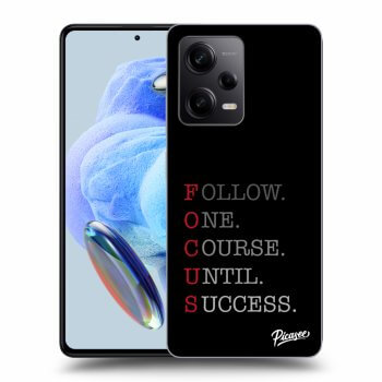 Picasee silikonowe czarne etui na Xiaomi Redmi Note 12 Pro 5G - Focus