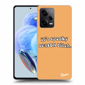 Picasee silikonowe czarne etui na Xiaomi Redmi Note 12 Pro 5G - Spooky season