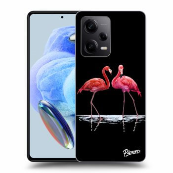 Etui na Xiaomi Redmi Note 12 Pro 5G - Flamingos couple