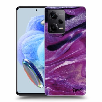 Etui na Xiaomi Redmi Note 12 Pro 5G - Purple glitter