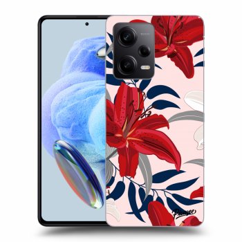 Picasee ULTIMATE CASE pro Xiaomi Redmi Note 12 Pro+ 5G - Red Lily