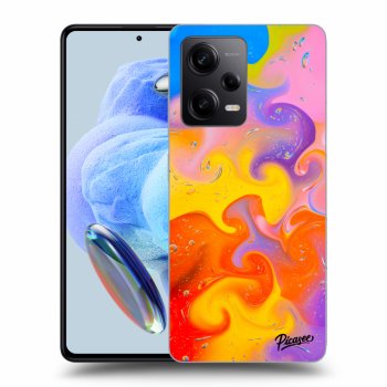 Picasee silikonowe przeźroczyste etui na Xiaomi Redmi Note 12 Pro+ 5G - Bubbles