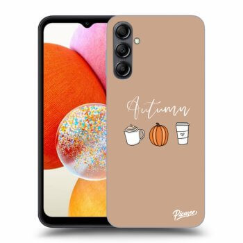 Picasee silikonowe czarne etui na Samsung Galaxy A14 4G A145R - Autumn