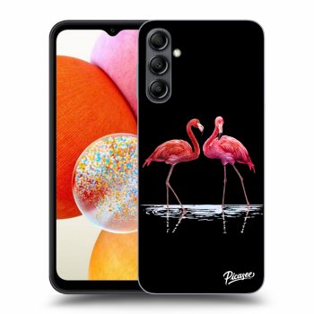 Picasee ULTIMATE CASE pro Samsung Galaxy A14 4G A145R - Flamingos couple