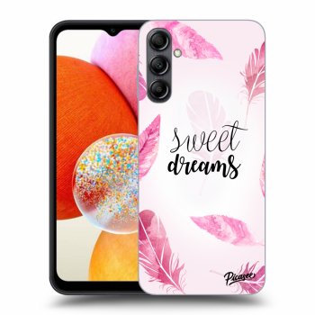 Picasee silikonowe czarne etui na Samsung Galaxy A14 4G A145R - Sweet dreams