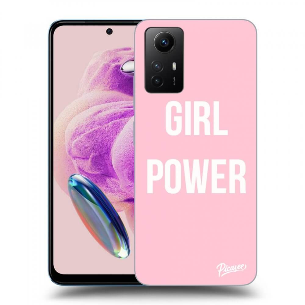 Picasee silikonowe przeźroczyste etui na Xiaomi Redmi Note 12S - Girl power