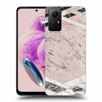 Etui na Xiaomi Redmi Note 12S - Pink geometry