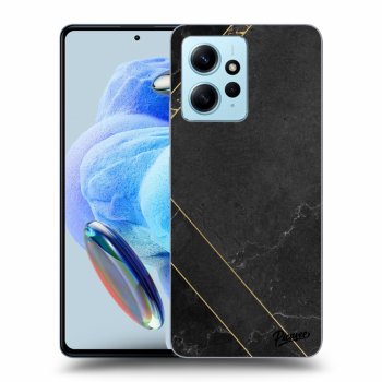 Etui na Xiaomi Redmi Note 12 4G - Black tile