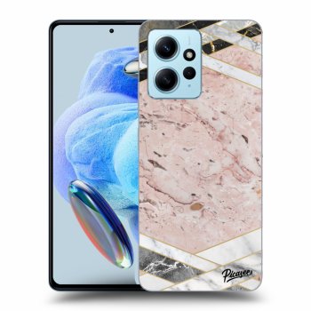 Etui na Xiaomi Redmi Note 12 4G - Pink geometry