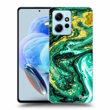 Picasee silikonowe przeźroczyste etui na Xiaomi Redmi Note 12 4G - Green Gold