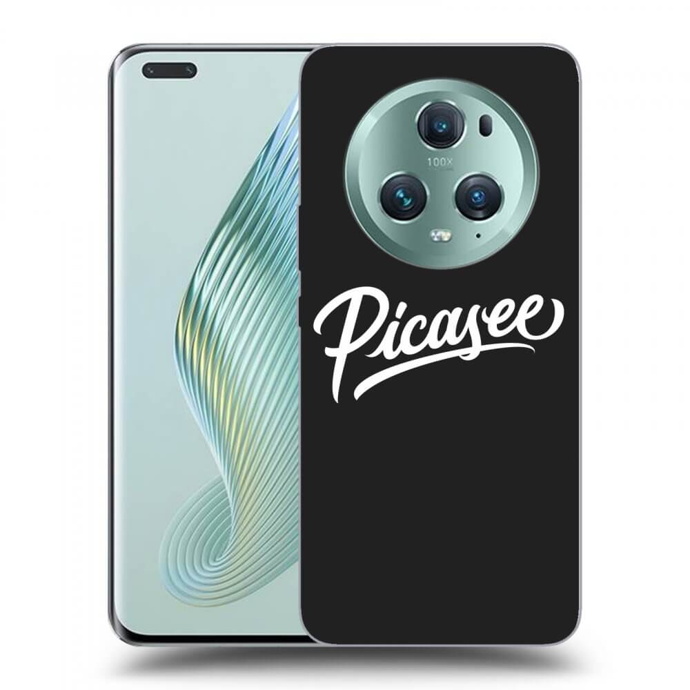 Picasee silikonowe czarne etui na Honor Magic5 Pro - Picasee - White