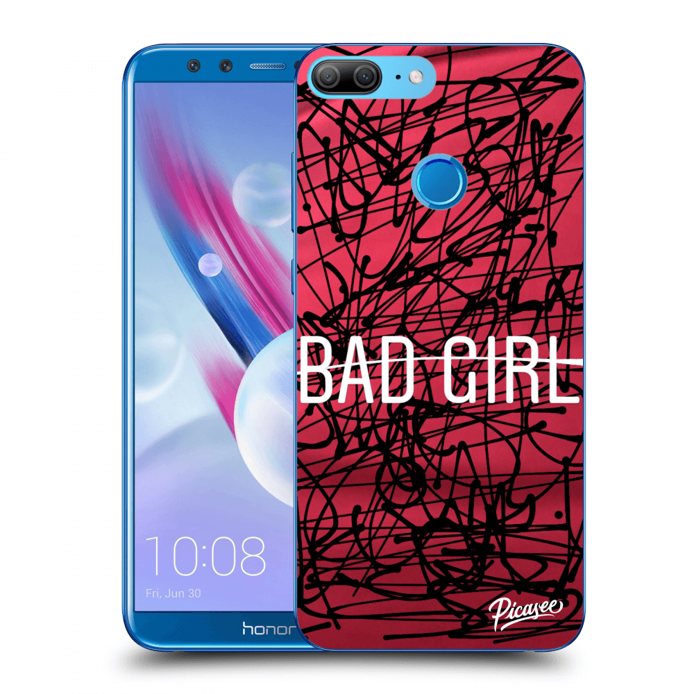 Picasee silikonowe przeźroczyste etui na Honor 9 Lite - Bad girl